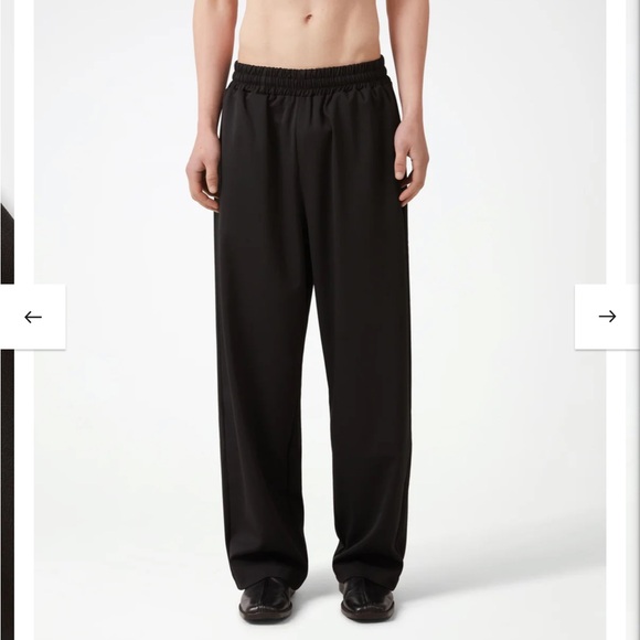 Black Dress Pants with Tapered Silhouette